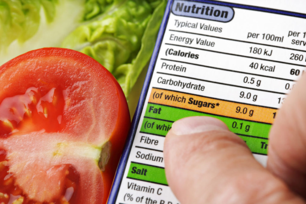 nutritional information testing